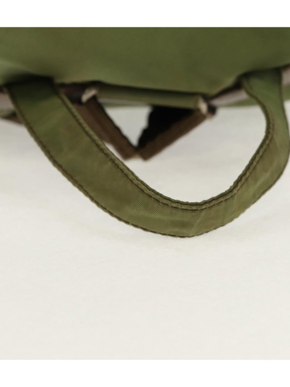 PRADA Backpack Nylon Khaki Silver - Picture 9 of 16